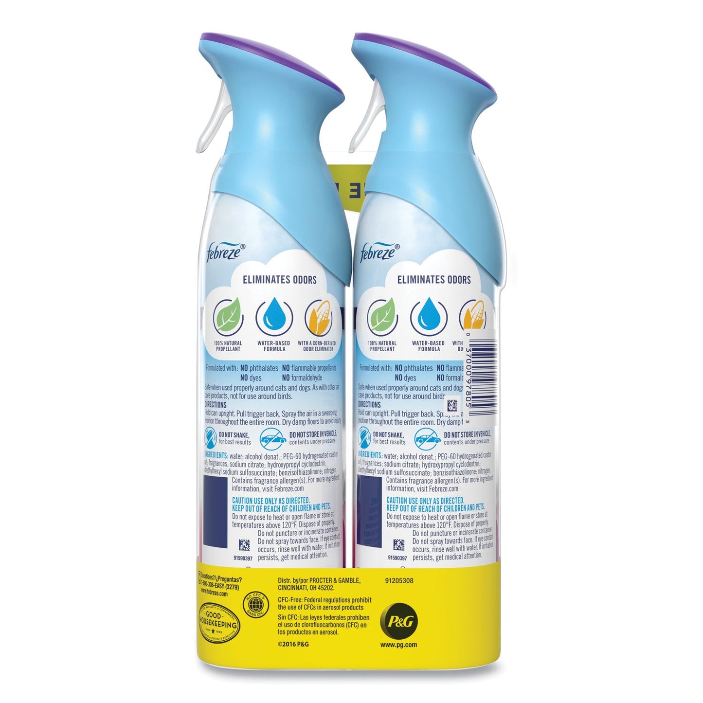 Febreze AIR, Spring and Renewal, 8.8 oz Aerosol Spray, 2/Pack