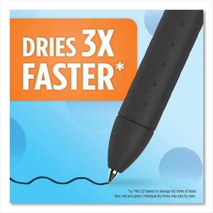 Paper Mate InkJoy Gel Pen, Stick, Fine 0.5 mm, Black Ink, Black Barrel, Dozen