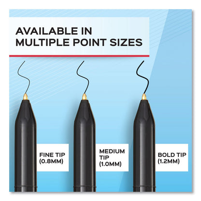 Paper Mate Write Bros. Ballpoint Pen, Stick, Bold 1.2 mm, Red Ink, Red Barrel, Dozen