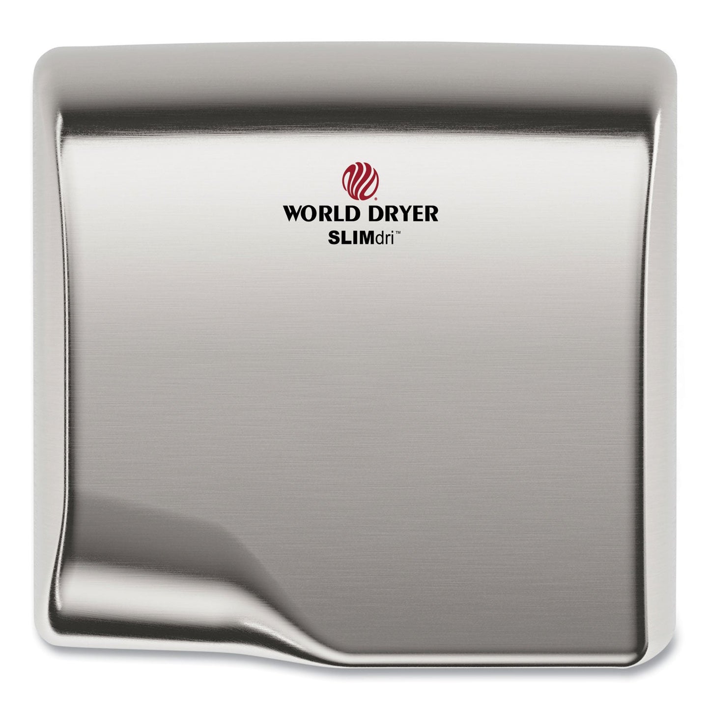 WORLD DRYER SLIMdri Hand Dryer, 110-240 V, 13.87 x 13 x 7, Brushed Stainless Steel