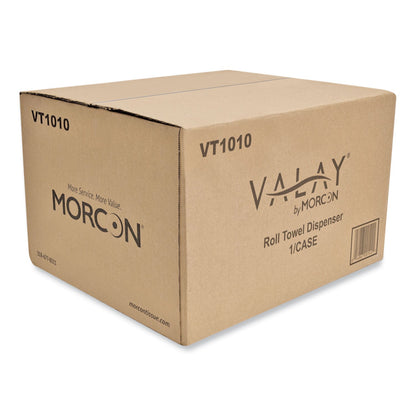 Morcon Tissue Valay 10 Inch Roll Towel Dispenser, 13.25 x 9 x 14.25, Black