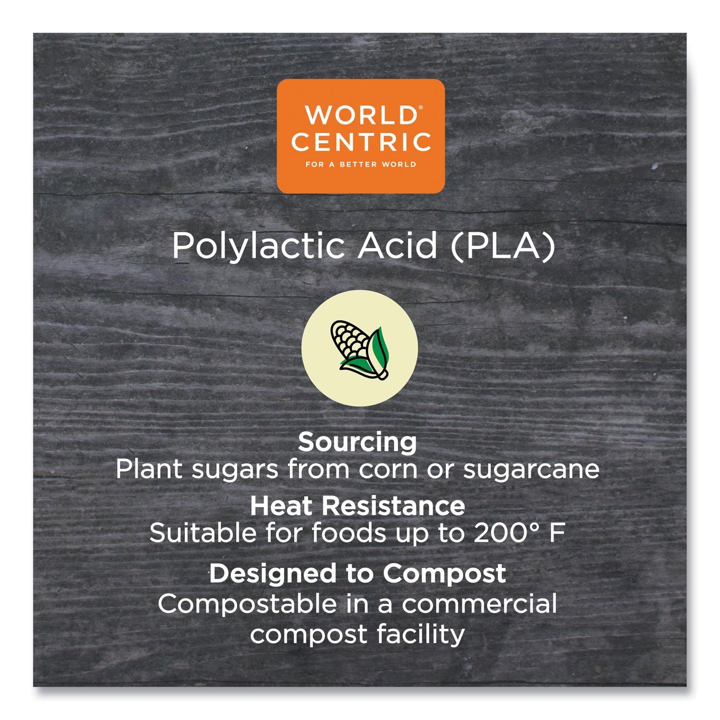 World Centric PLA Rectangular Deli Containers, 12 oz, 4.8 x 5.9 x 2.1, Clear, Plastic, 900/Carton