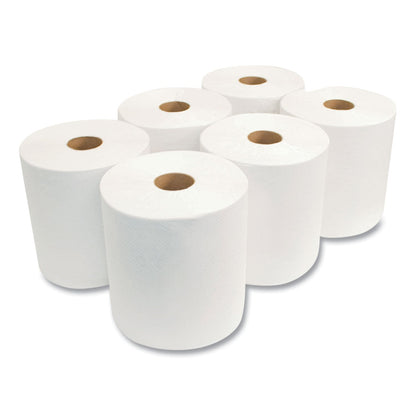 Morcon Tissue Morsoft Universal Roll Towels, 8" x 800 ft, White, 6 Rolls/Carton