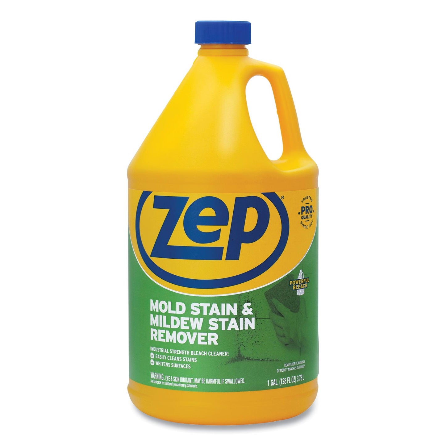 Zep Commercial Mold Stain and Mildew Stain Remover, 1 gal, 4/Carton