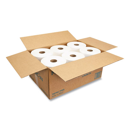 Morcon Tissue 10 Inch TAD Roll Towels, 1-Ply, 10" x 500 ft, White, 6 Rolls/Carton