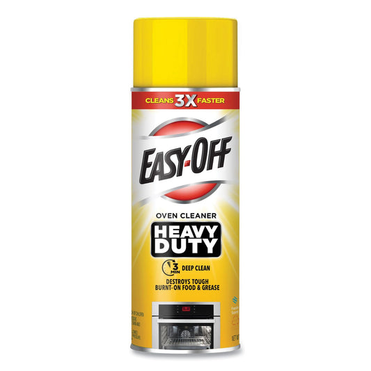 EASY-OFF Heavy Duty Oven Cleaner, Fresh Scent, Foam, 14.5 oz Aerosol Spray, 6/Carton