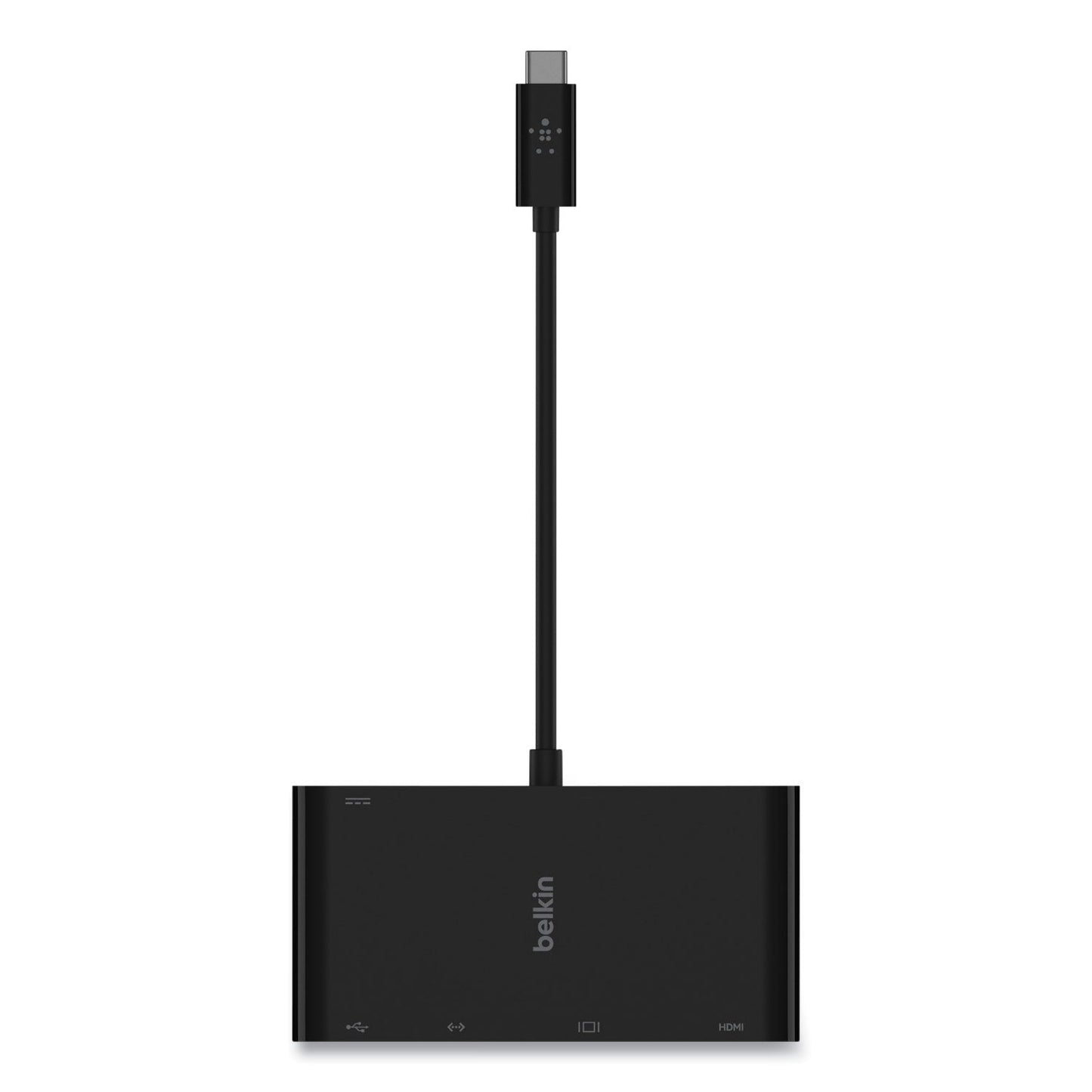 Belkin USB-C Multimedia + Charge Adapter, 4K HDMI/USB-A/USB-C/VGA, 4.9 ft, Black
