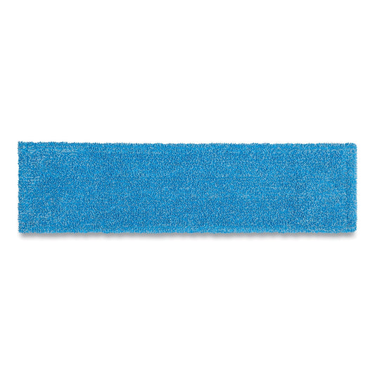 Rubbermaid Adaptable Flat Mop Pads, Microfiber, 19.5 x 5.5, Blue