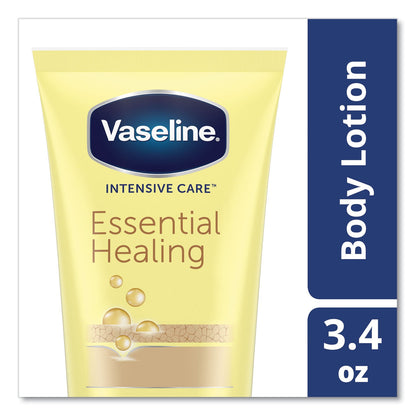 Vaseline Intensive Care Essential Healing Body Lotion, 3.4 oz Squeeze Tube, 12/Carton