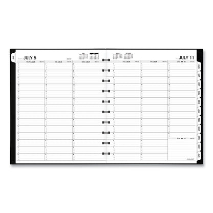 AT-A-GLANCE Move-A-Page Academic Weekly/Monthly Planners, 11 x 9, Black Cover, 12-Month (July to June): 2022 to 2023