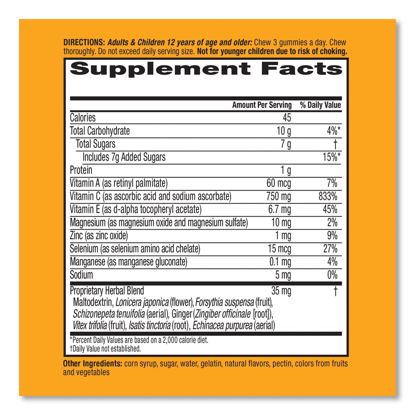 Airborne Immune Support Gummies, Very Berry, 42 Count