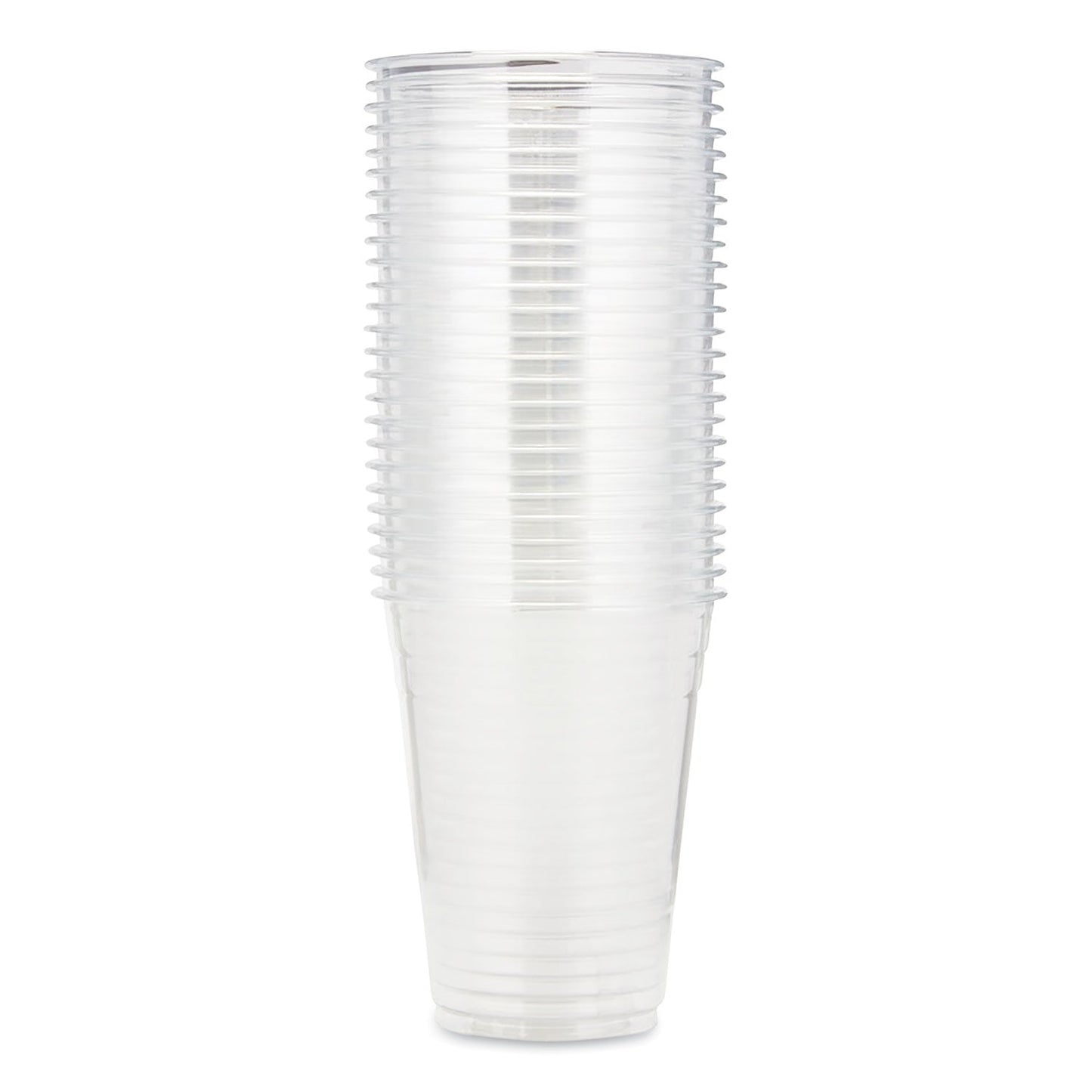Dixie Clear Plastic PETE Cups, 16 oz, 50/Sleeve, 20 Sleeves/Carton
