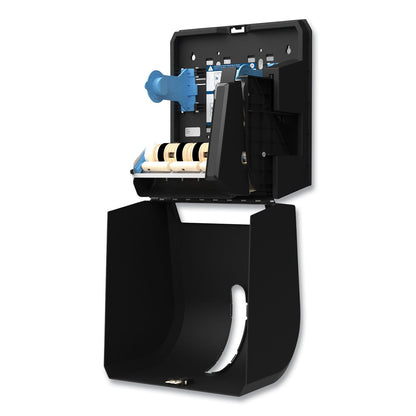 Georgia Pacific Hygienic Push-Paddle Roll Towel Dispenser, 13 x 10 x 14.4, Black