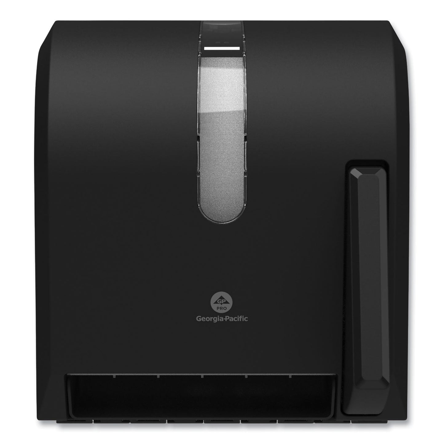 Georgia Pacific Hygienic Push-Paddle Roll Towel Dispenser, 13 x 10 x 14.4, Black