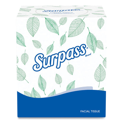 Surpass Facial Tissue for Business, 2-Ply, White, Pop-Up Box, 110/Box, 36 Boxes/Carton