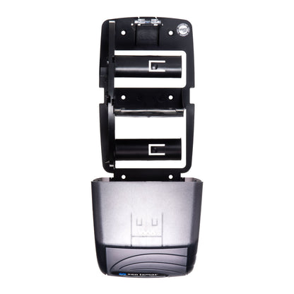 San Jamar Duett Standard Bath Tissue Dispenser, Oceans, 7.5 x 7 x 12.75, Transparent Black Pearl