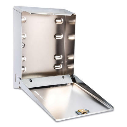 San Jamar C-Fold/Multifold Towel Dispenser, 11.38 x 4 x 14.75, Chrome