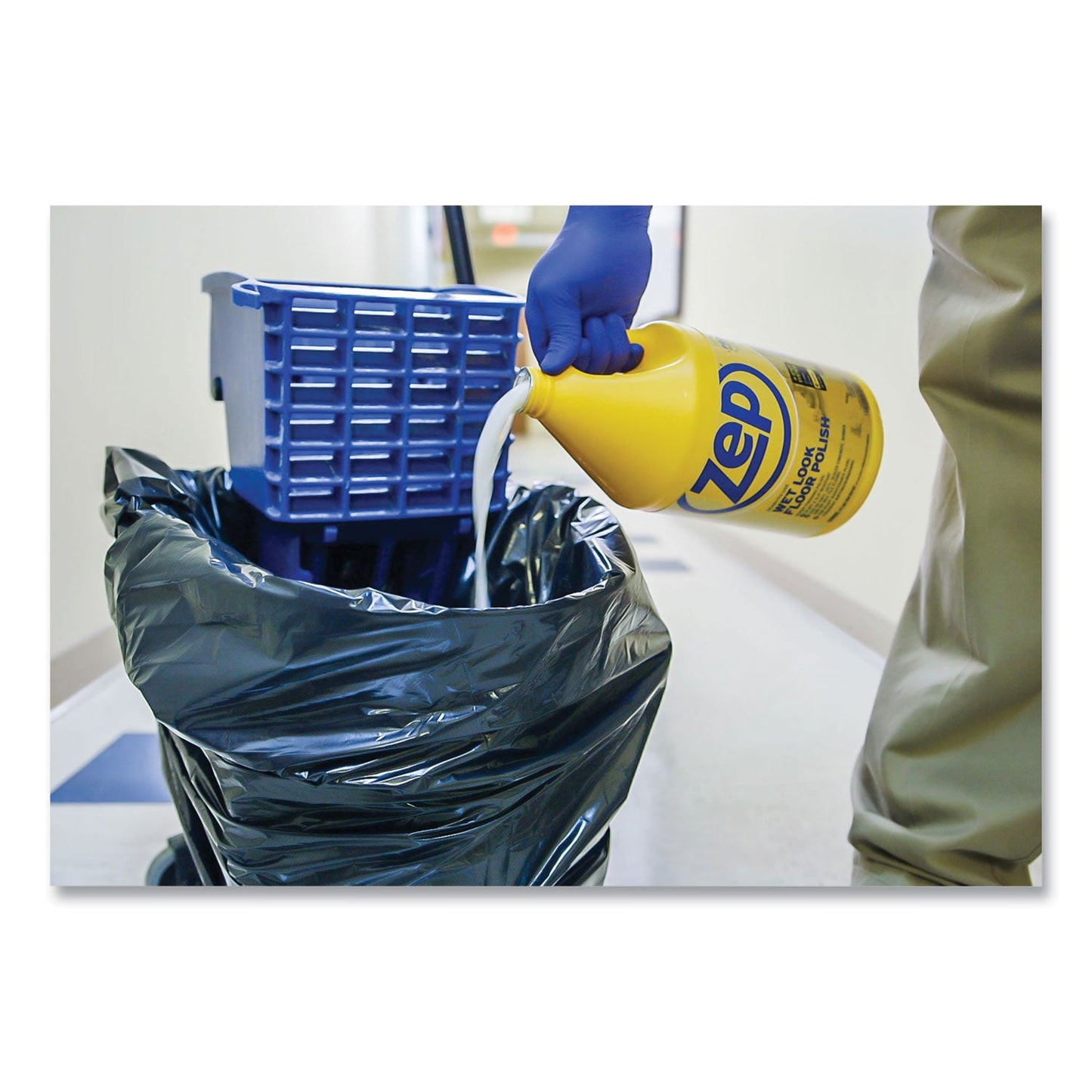 Zep Commercial Wet Look Floor Polish, 1 gal Bottle