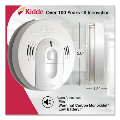 Kidde Night Hawk Combination Smoke/CO Alarm with Voice/Alarm Warning, (3) AA Batteries