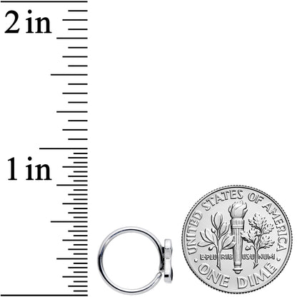 18G 3/8 Black Sitting Dog Nose Hoop