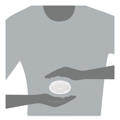 Dart Plastic Lids, Fits 12 oz to 24 oz Hot/Cold Foam Cups, Straw-Slot Lid, White, 100/Pack, 10 Packs/Carton