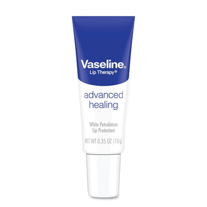 Vaseline Lip Therapy Advanced Lip Balm, Original, 0.35 oz Tube, 72/Carton
