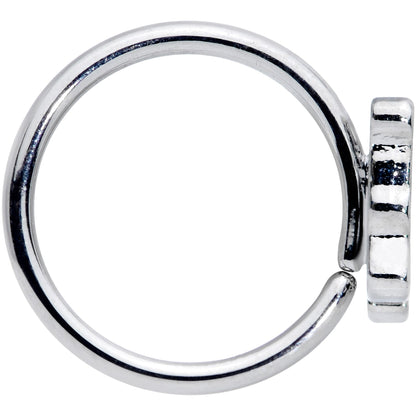 18G 3/8 Happy Purple Hippo Nose Hoop