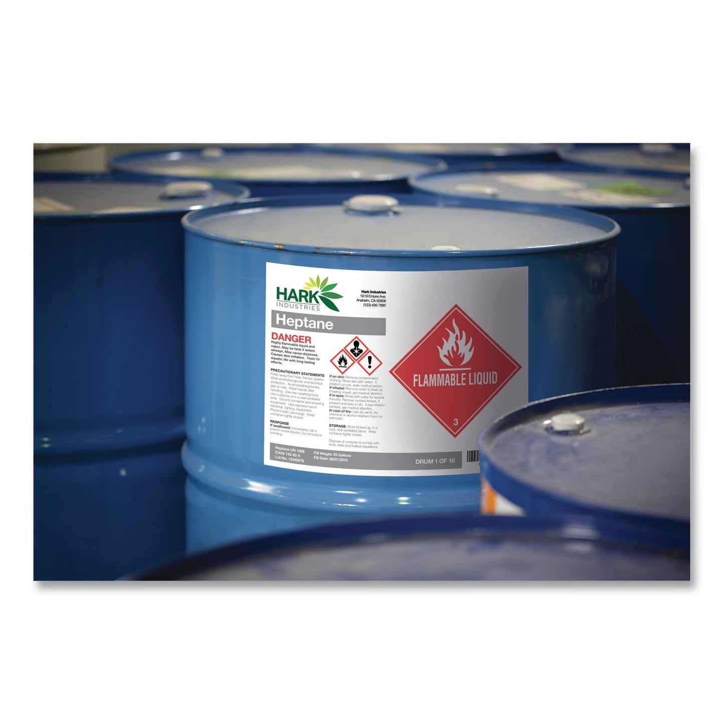 Avery UltraDuty GHS Chemical Waterproof and UV Resistant Labels, 8.5 x 11, White, 50/Pack