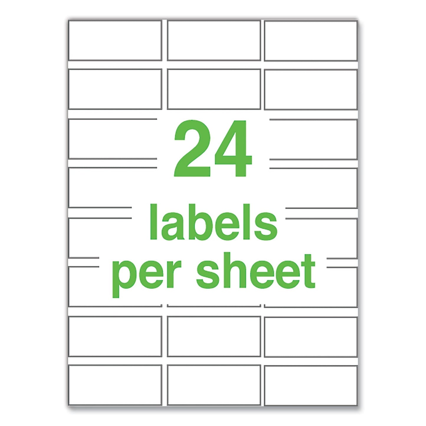 Avery UltraDuty GHS Chemical Waterproof and UV Resistant Labels, 1 x 2.5, White, 24/Sheet, 25 Sheets/Pack