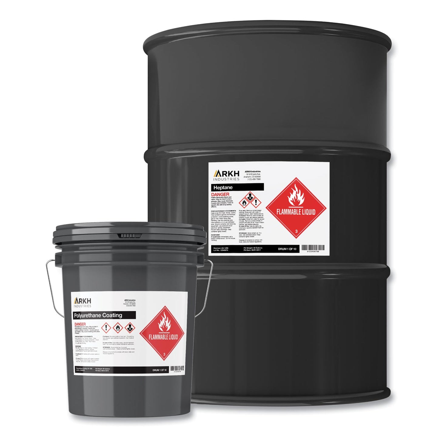 Avery UltraDuty GHS Chemical Waterproof and UV Resistant Labels, 8.5 x 11, White, 50/Box