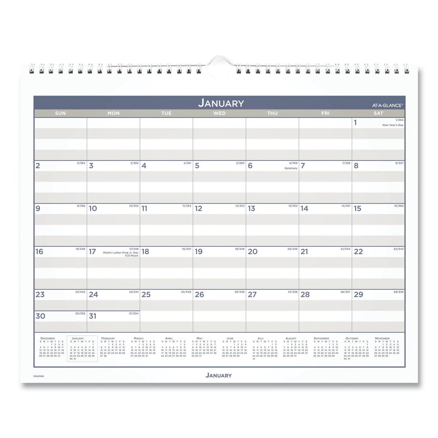 AT-A-GLANCE Multi Schedule Wall Calendar, 15 x 12, White/Gray Sheets, 12-Month (Jan to Dec): 2023