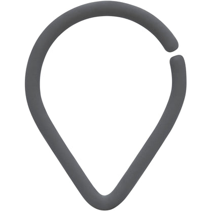 18G 3/8 Grey Matte Teardrop Cartilage Closure Ring
