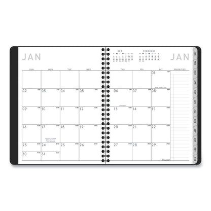 AT-A-GLANCE Contemporary Lite Weekly/Monthly Planner, 8.75 x 7, Black Cover, 12-Month (Jan to Dec): 2023