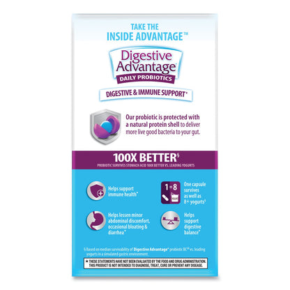 Digestive Advantage Daily Probiotic Capsule, 60 Count