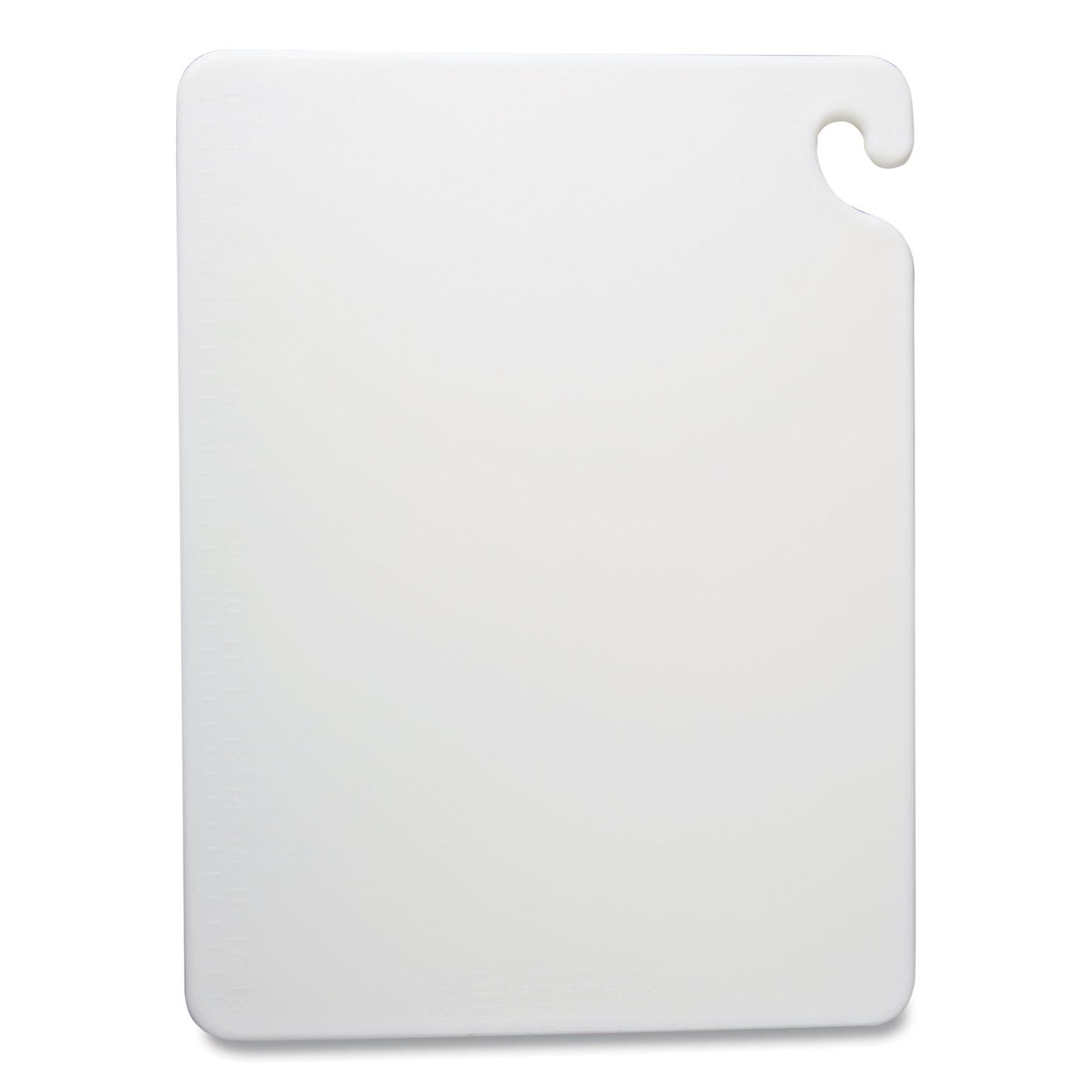 San Jamar Cut-N-Carry Color Cutting Boards, Plastic, 20 x 15 x 0.5, White