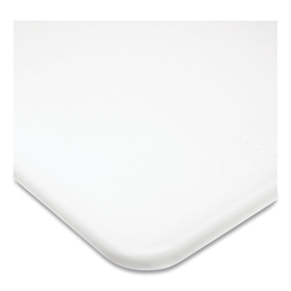 San Jamar Cut-N-Carry Color Cutting Boards, Plastic, 20 x 15 x 0.5, White