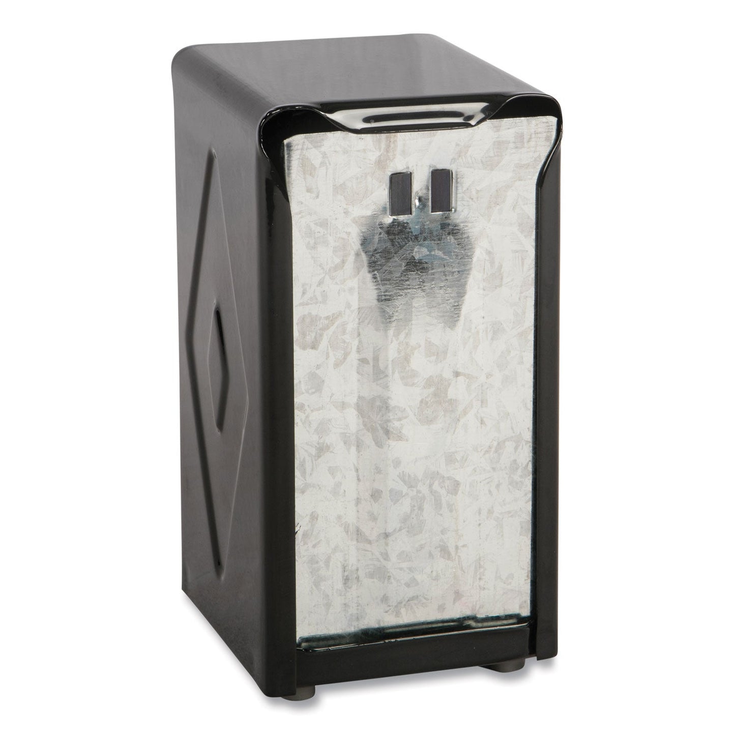 San Jamar Tabletop Napkin Dispenser, Tall Fold, 3.75 x 4 x 7.5, Capacity: 150, Black