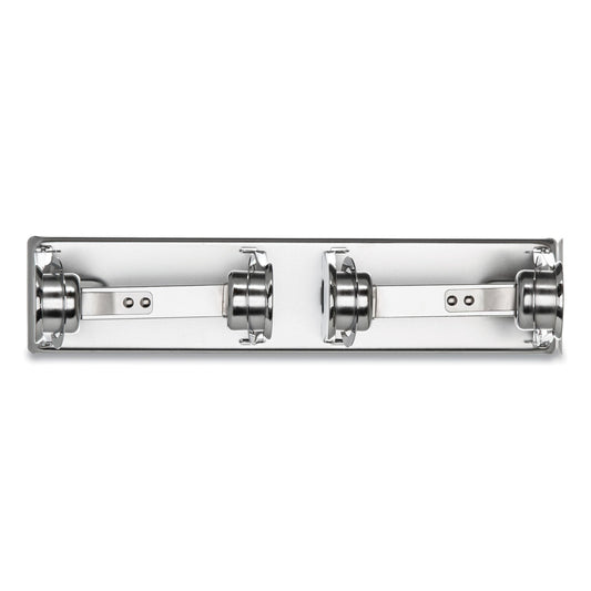 San Jamar Locking Toilet Tissue Dispenser, 12.38 x 4.5 x 2.75, Chrome