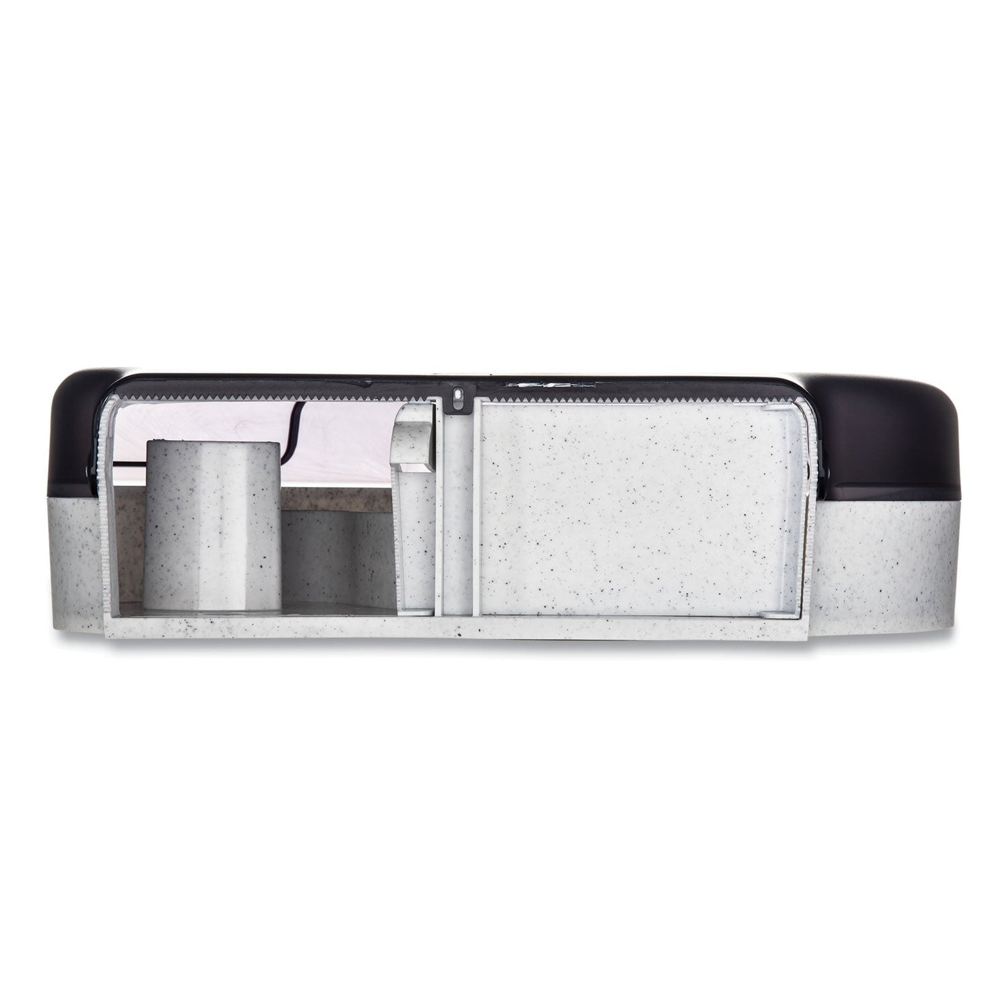 San Jamar Quantum 12"-13" JBT Dispenser, Classic, 22 x 5.88 x 16.5, Transparent Black Pearl