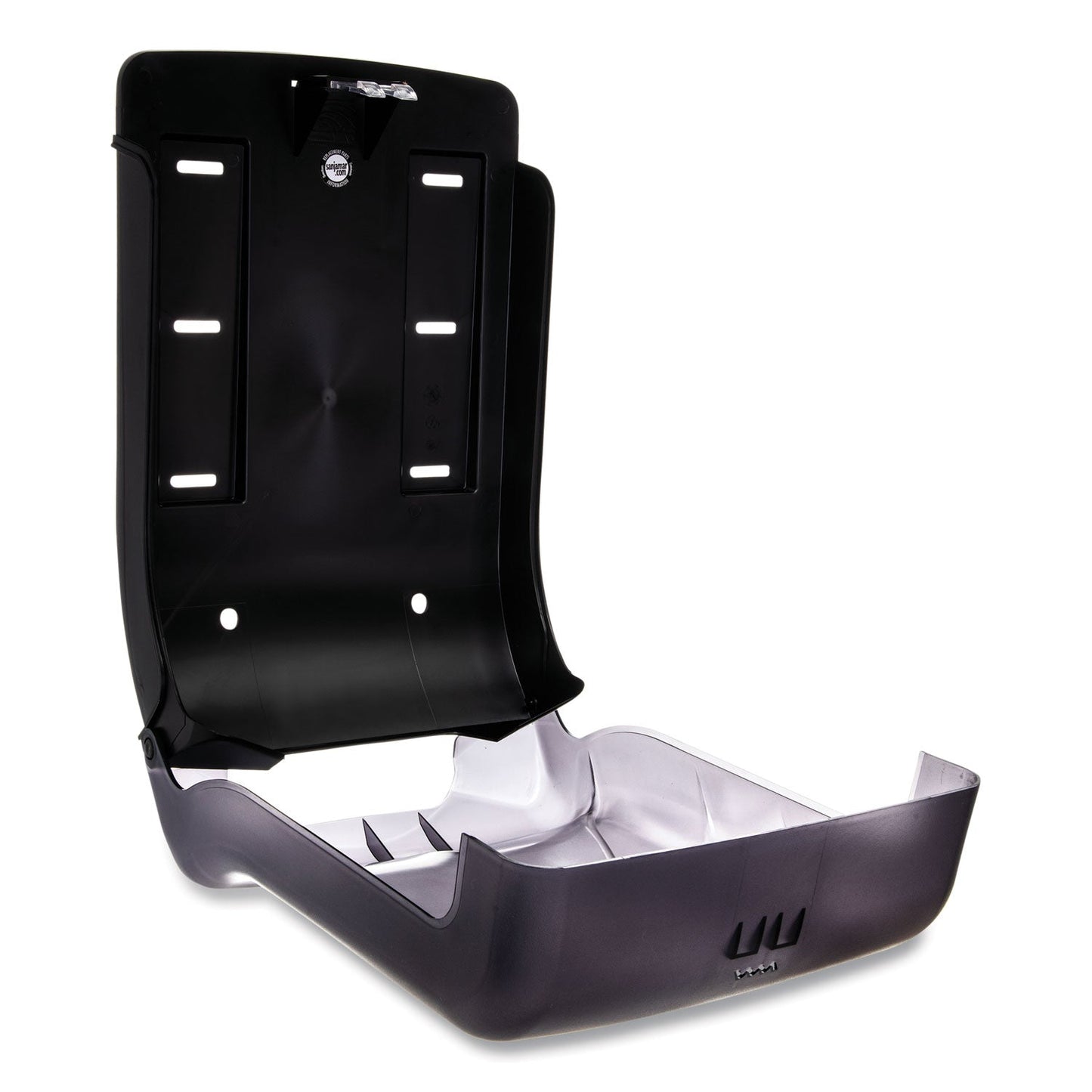 San Jamar Ultrafold Multifold/C-Fold Towel Dispenser, Oceans, 11.75 x 6.25 x 18, Transparent Black Pearl