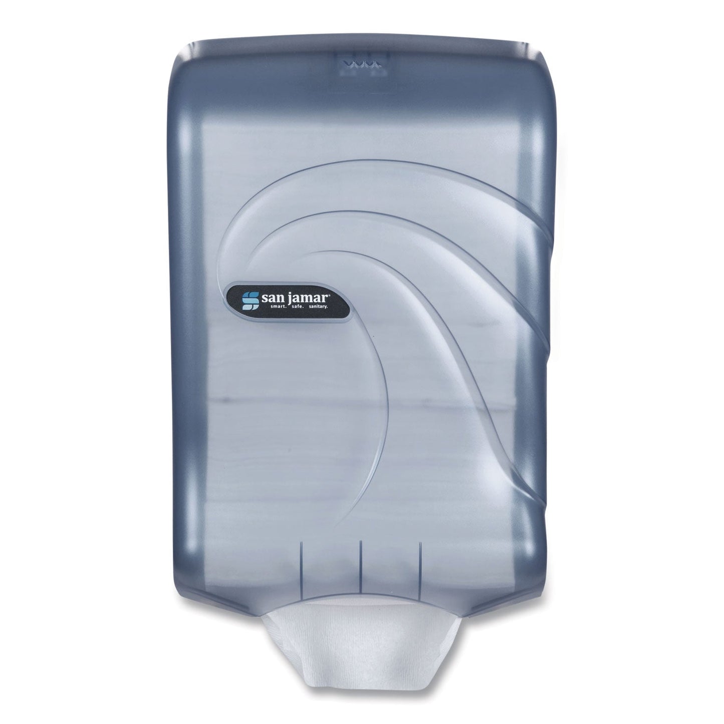 San Jamar Ultrafold Multifold/C-Fold Towel Dispenser, Oceans, 11.75 x 6.25 x 18, Arctic Blue