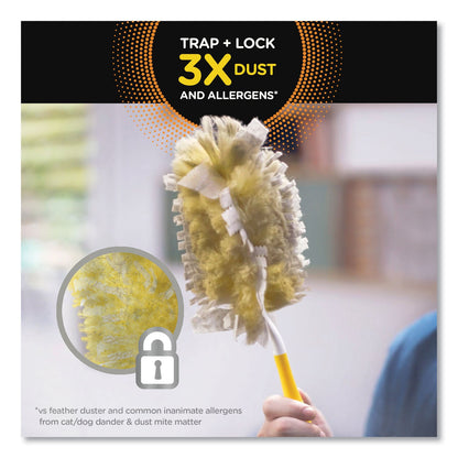 Swiffer Heavy Duty Dusters Refill, Dust Lock Fiber, Yellow, 6/Box