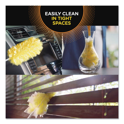 Swiffer Heavy Duty Dusters Refill, Dust Lock Fiber, Yellow, 6/Box