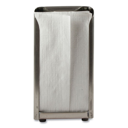 San Jamar Tabletop Napkin Dispenser, Tall Fold, 3.75 x 4 x 7.5, Capacity: 150, Chrome