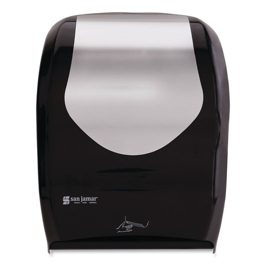 San Jamar Smart System with iQ Sensor Towel Dispenser, 16.5 x 9.75 x 12, Black/Silver