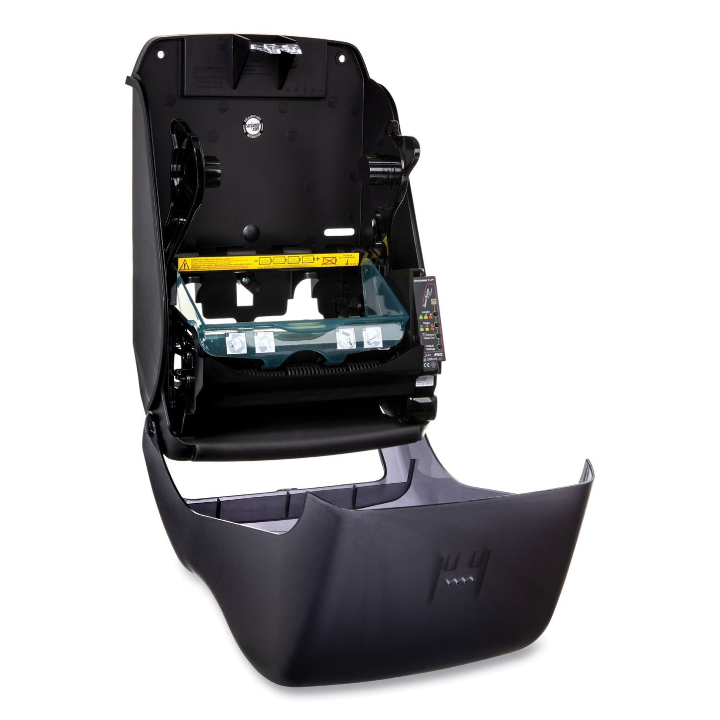San Jamar Smart System with iQ Sensor Towel Dispenser, 11.75 x 9.25 x 16.5, Black Pearl