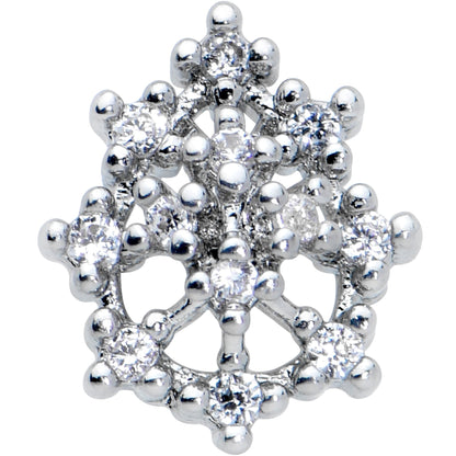 20G 5/16 Clear CZ Gem Constellation Nose Bone