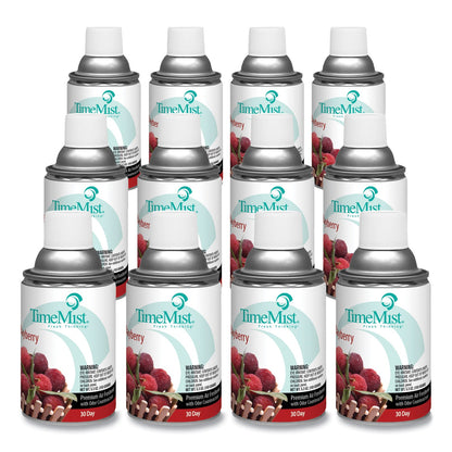 TimeMist Premium Metered Air Freshener Refill, Bayberry, 5.3 oz Aerosol Spray, 12/Carton