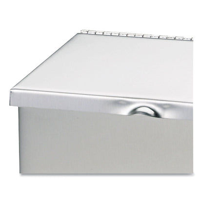 HOSPECO Wall Mount Sanitary Napkin Receptacle, Stainless Steel