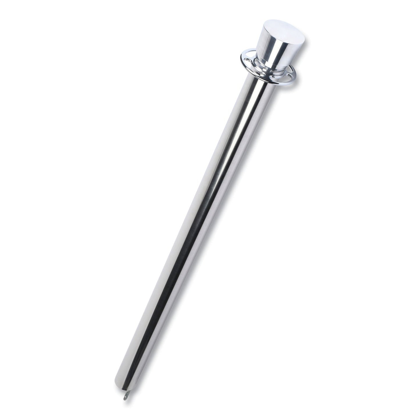 Tatco Crowd Control Posts, Chrome, 41" High, Silver, 2/Box